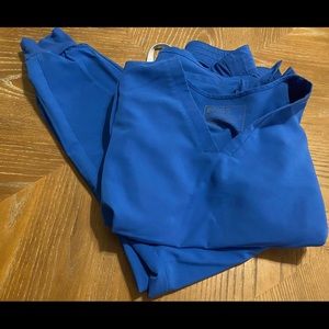 Figs size medium royal blue scrubs